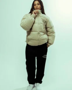 Grimey Abrigo Back At You Puffer - Cream | Fw23 Flash Sale