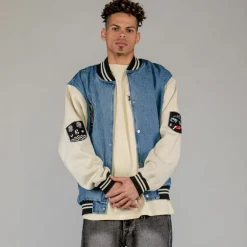 Grimey Abrigo Fire Route Denim Baseball - Blue | Spring 23 Store