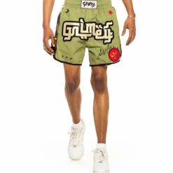 Grimey Bermuda "Glorified" Boxing Shorts - Green | Spring 22 Cheap