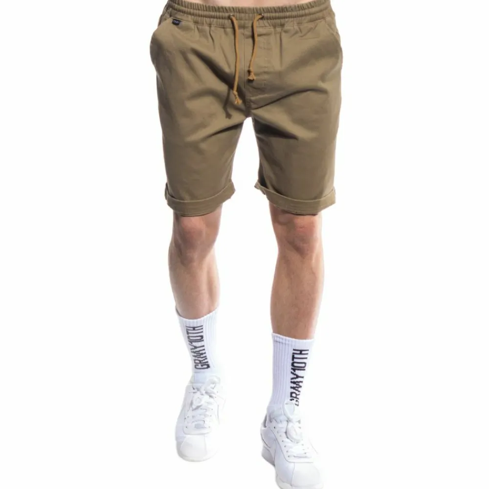 Grimey Bermuda Grmy Rib Waist Shorts Ss17 Sand Online