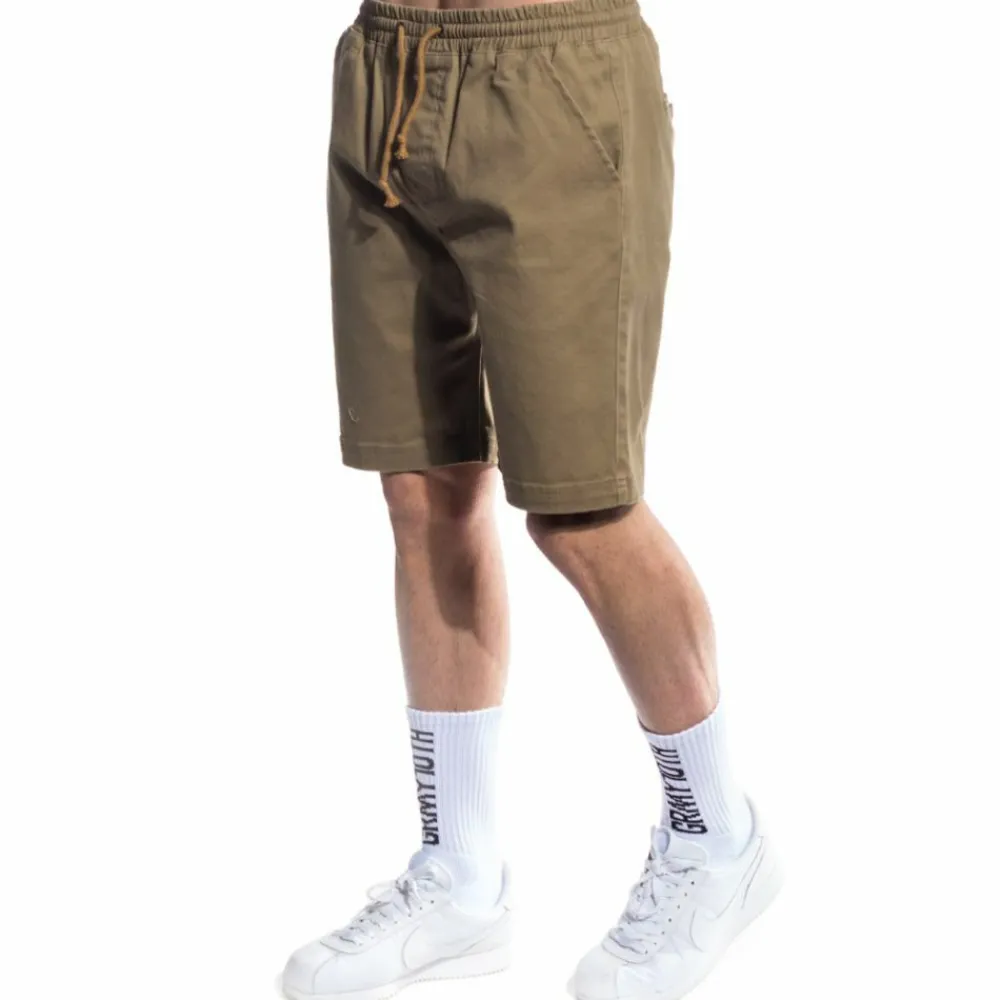 Grimey Bermuda Grmy Rib Waist Shorts Ss17 Sand Online