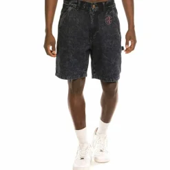 Grimey Bermuda "Liveution" Denim - Black | Spring 21 Flash Sale