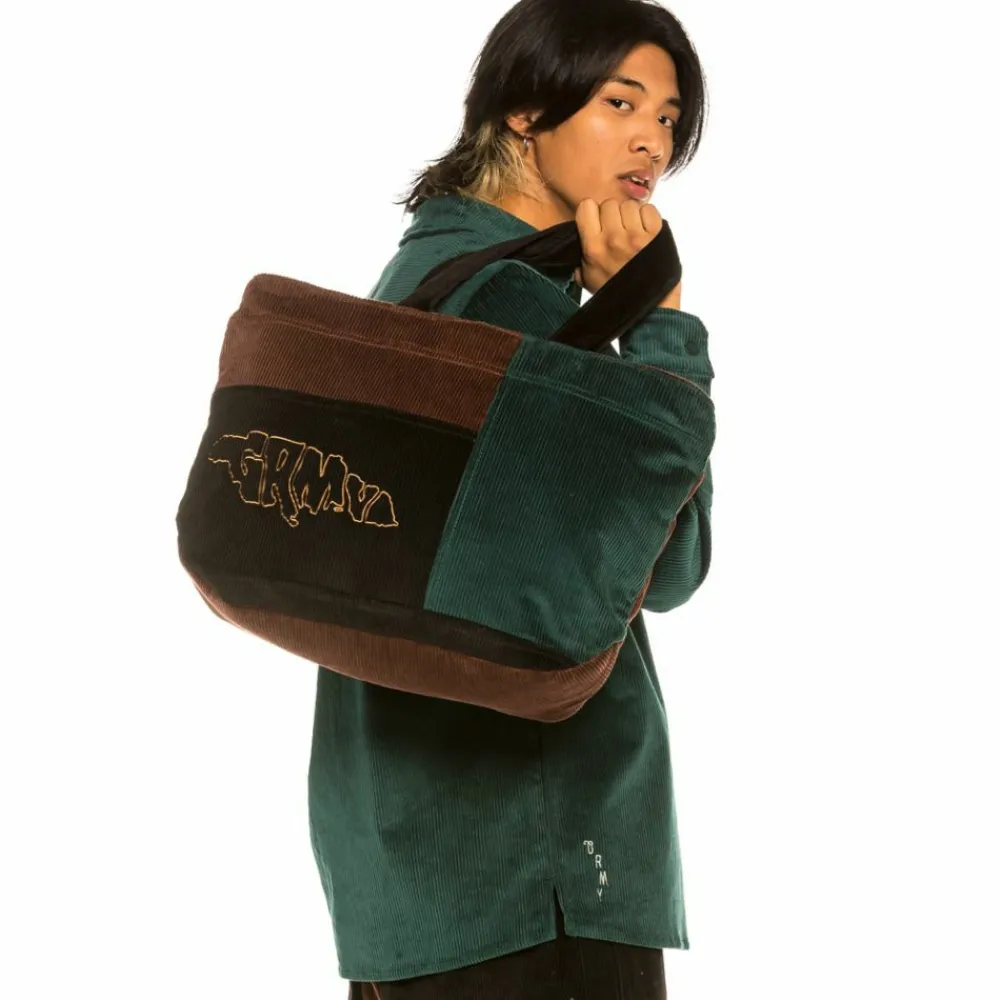 Grimey Bolsa "Tote" Aged Rum Corduroy | Winter 21 - Green Sale