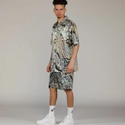 Grimey Camisa Animal Satin - Copper | Summer 23 Best Sale
