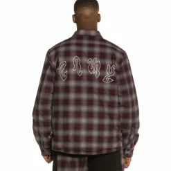 Grimey Camisa Yoga Fire Padded Flannel Shirt Fw20 Black Shop
