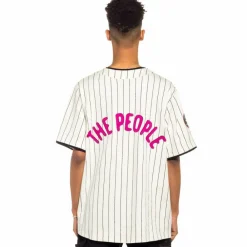 Grimey Camiseta De Baseball Day Dreamer Stripes - White| Spring 22 Clearance