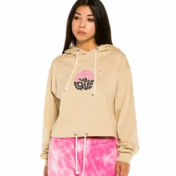 Grimey Camiseta De Chica "Space Lady" Ls Hodded - Sand | Winter 21 Hot