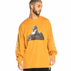 Grimey Camiseta Call Of Yore Long Sleeve Fw20 Brown Cheap