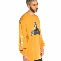 Grimey Camiseta Call Of Yore Long Sleeve Fw20 Brown Cheap