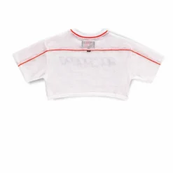Grimey Camiseta Chica Acknowledge Piping Crop Top Ss20 White Flash Sale
