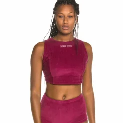 Grimey Camiseta Chica Engineering Corduroy Top Fw19 Purple Best