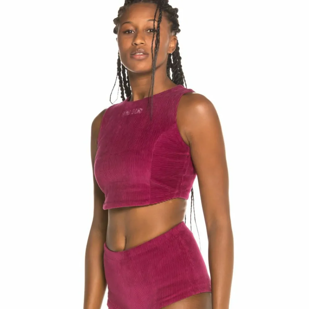 Grimey Camiseta Chica Engineering Corduroy Top Fw19 Purple Best