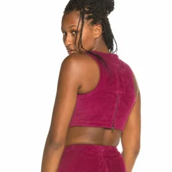 Grimey Camiseta Chica Engineering Corduroy Top Fw19 Purple Best