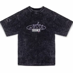 Grimey Camiseta Cloven Tongues Stone Washed Oversized - Washed Black | Summer 23 Cheap