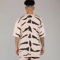 Grimey Camiseta Cloven Tongues All Over Print Oversized - Cream | Summer 23 New