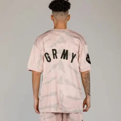 Grimey Camiseta Cloven Tongues All Over Print Mesh - Cream | Summer 23 Sale