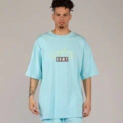 Grimey Camiseta Cloven Tongues Oversized - Blue | Summer 23 Hot