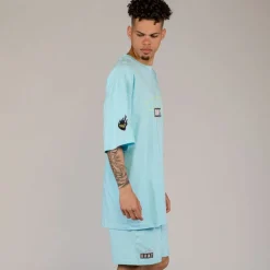 Grimey Camiseta Cloven Tongues Oversized - Blue | Summer 23 Hot