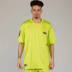 Grimey Camiseta Cloven Tongues Mesh - Fluor Lime | Summer 23 Flash Sale