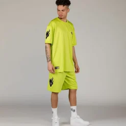 Grimey Camiseta Cloven Tongues Mesh - Fluor Lime | Summer 23 Flash Sale