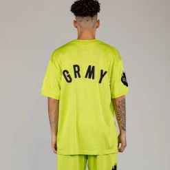 Grimey Camiseta Cloven Tongues Mesh - Fluor Lime | Summer 23 Flash Sale