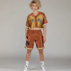 Grimey Camiseta Fire Route Girl Satin - Brown | Spring 23 New