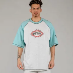Grimey Camiseta Fire Route Bicolor Oversized - Blue | Spring 23 Shop