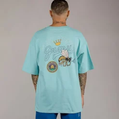 Grimey Camiseta Hive Heavyweight - Blue | Fall 22 Store