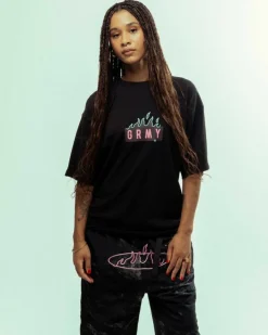 Grimey Camiseta Melted Stone Oversized - Black | Fw23 Cheap