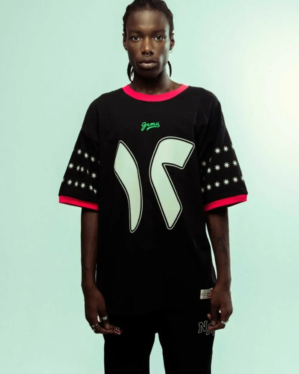 Grimey Camiseta Nablus Oversized Heavyweight - Black | Fw23 Flash Sale