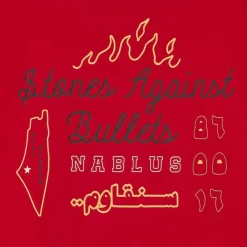 Grimey Camiseta Nablus Stones Regular - Dark Red | Fw23 Outlet