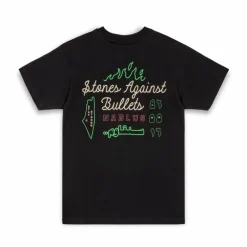 Grimey Camiseta Nablus Stones Regular - Black | Fw23 Fashion