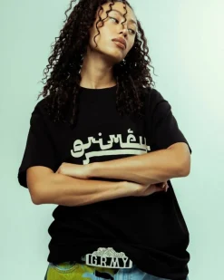 Grimey Camiseta Nablus Stones Regular - Black | Fw23 Fashion