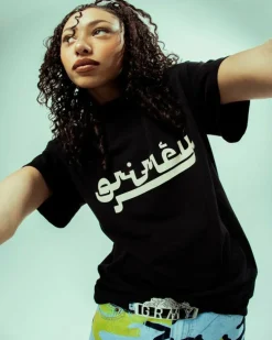 Grimey Camiseta Nablus Stones Regular - Black | Fw23 Fashion
