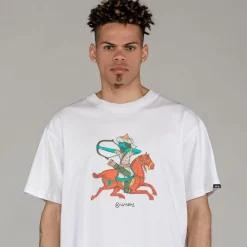 Grimey Camiseta The Clout Regular - White | Spring 23 Flash Sale