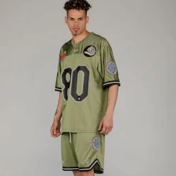 Grimey Camiseta The Clout Mesh Football - Green | Spring 23 Fashion