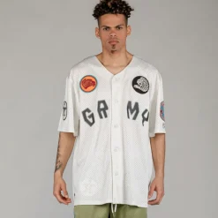 Grimey Camiseta The Clout Mesh Baseball - White | Spring 23 Cheap