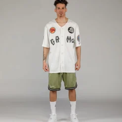 Grimey Camiseta The Clout Mesh Baseball - White | Spring 23 Cheap