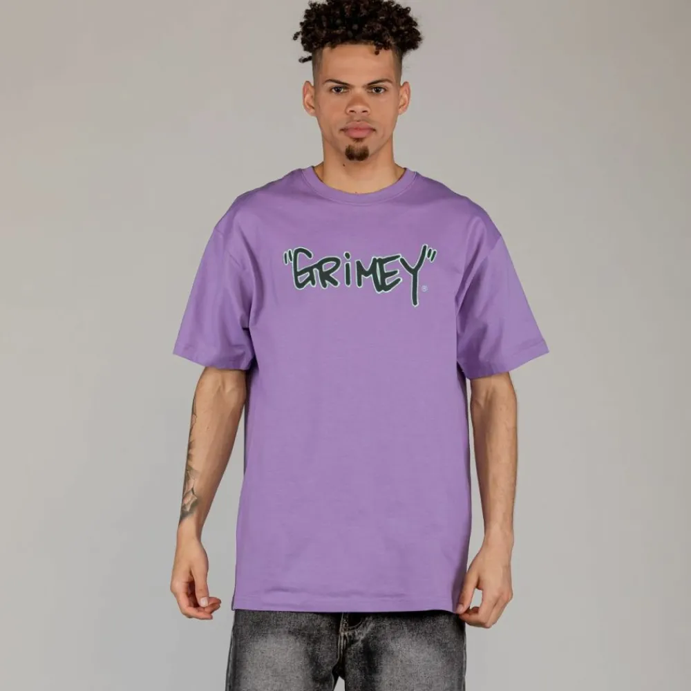 Grimey Camiseta The Tag Regular - Violet | Summer 23 Flash Sale