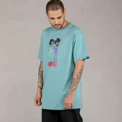 Grimey Camiseta The Troubleshooter - Blue | Winter 22 Cheap