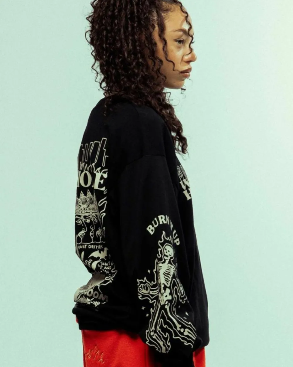 Grimey Camiseta Manga Larga Back At You - Black | Fw23 Fashion