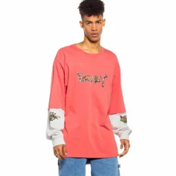 Grimey Camiseta Manga Larga Nine Winds Ls - Coral| Spring 22 Cheap