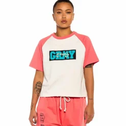 Grimey Camiseta Raglan De Chica "Day Dreamer" - Red| Spring 22 Cheap