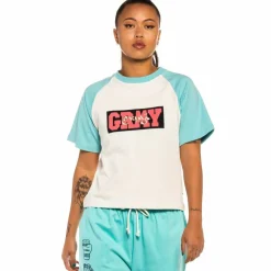 Grimey Camiseta Raglan De Chica "Day Dreamer" - Blue| Spring 22 Sale