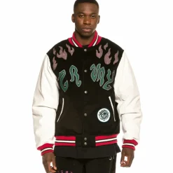 Grimey Chaqueta Baseball Yoga Fire Corduroy Fw20 Black Cheap