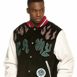 Grimey Chaqueta Baseball Yoga Fire Corduroy Fw20 Black Cheap