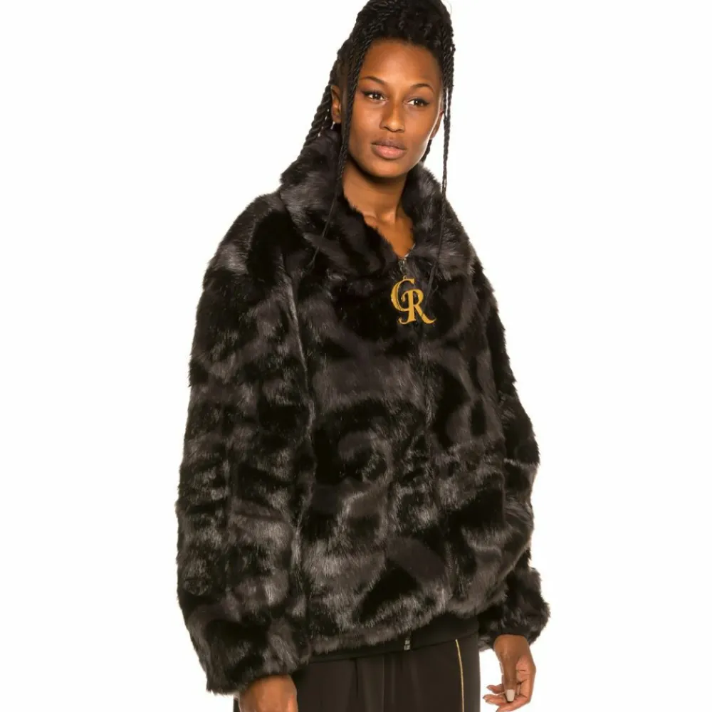 Grimey Chaqueta Bomber Chica Alienation Fur Fw19 Black Store
