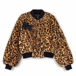 Grimey Chaqueta Bomber De Chica "Westbound" Fur - Leopard | Fall 22 New