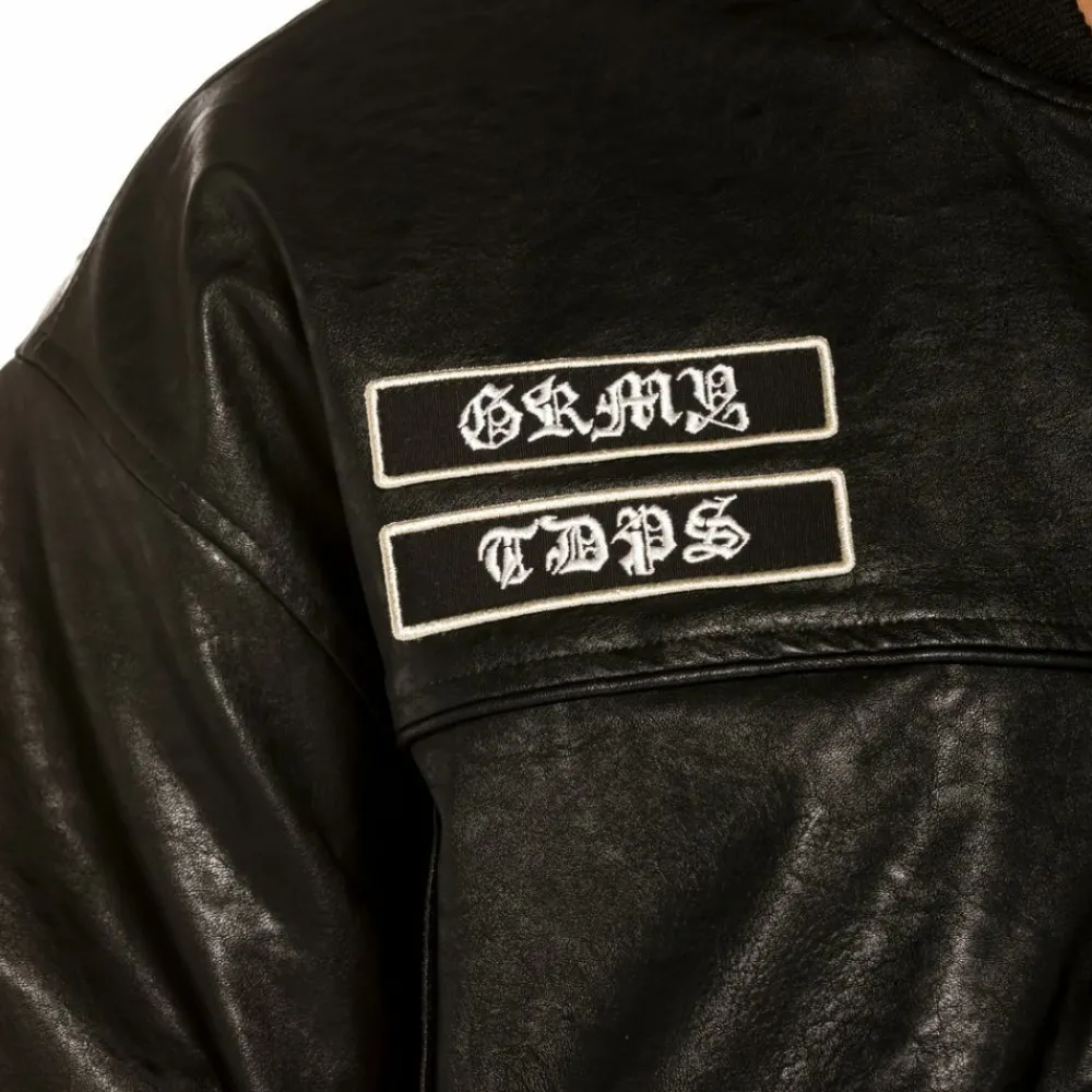 Grimey Chaqueta Bomber "Cecilio X Grmy" Pu Leather | Black - Fall 21 Flash Sale