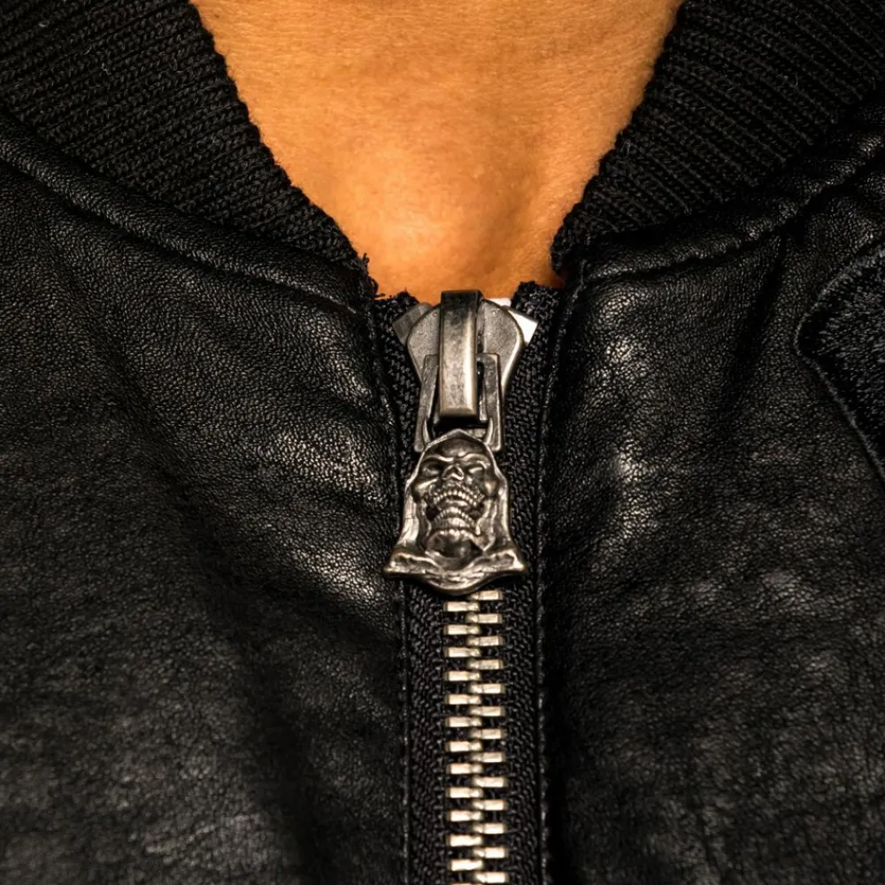 Grimey Chaqueta Bomber "Cecilio X Grmy" Pu Leather | Black - Fall 21 Flash Sale